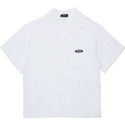 N° 21 Kids Short-Sleeved Shirt with Pocket