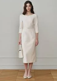 Carys H-Line One-piece (Cream) - GRACE U