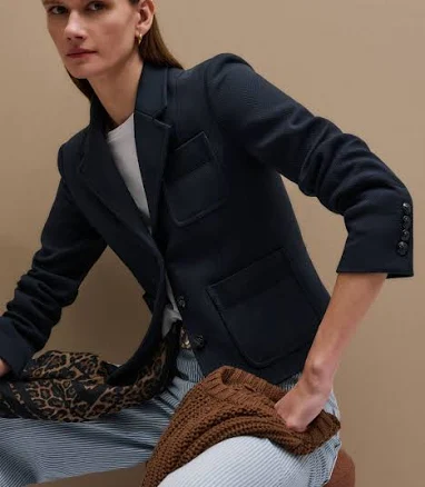 ME+EM Women's Herringbone Crop Jacket