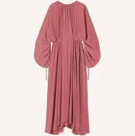 Lanvin Women's Fitted Open-back Woven Maxi Dress