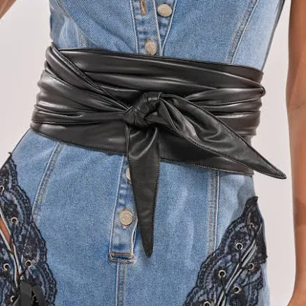 AKIRA Essential Wrap Around Tie Belt