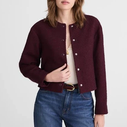 Madewell Women's Collarless Tweed Jacket