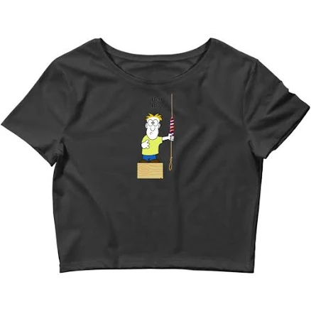 Artistshot Bell Ringing Bell Boy Crop Top