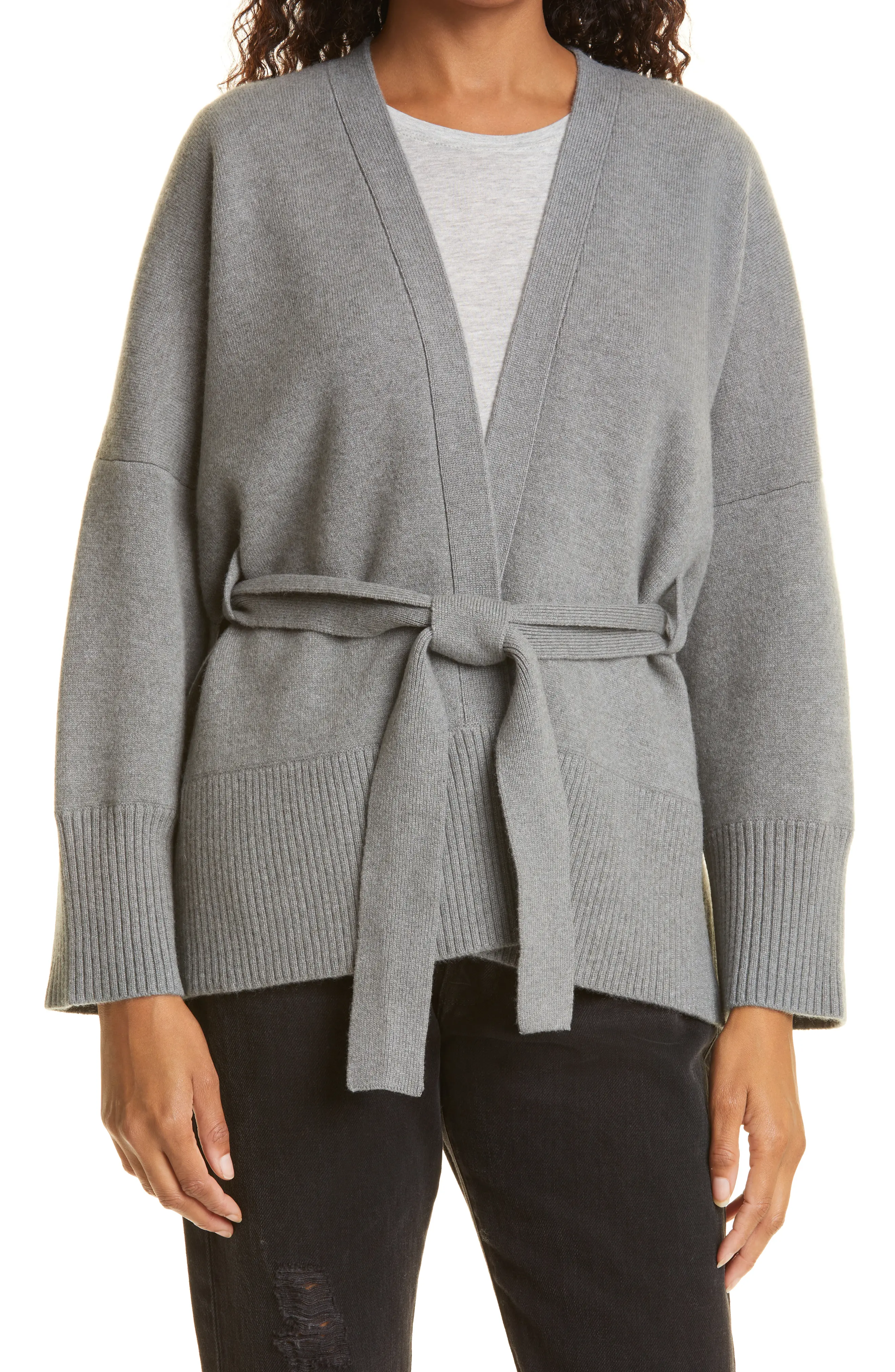 Aldoh Tie Waist Cashmere Cardigan