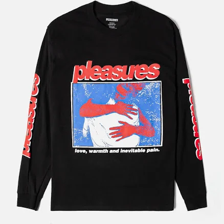PLEASURES Men's Embrace Long Sleeve Graphic T-Shirt