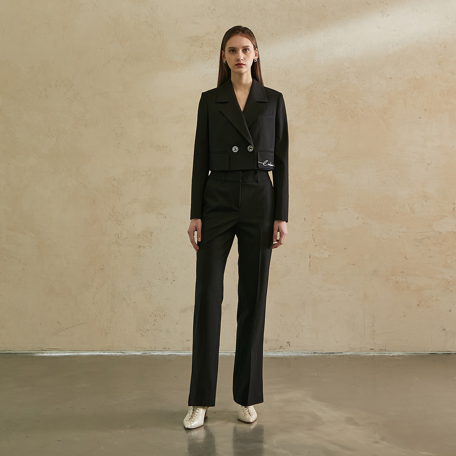 Slim Fit Semi Bootcut Pants