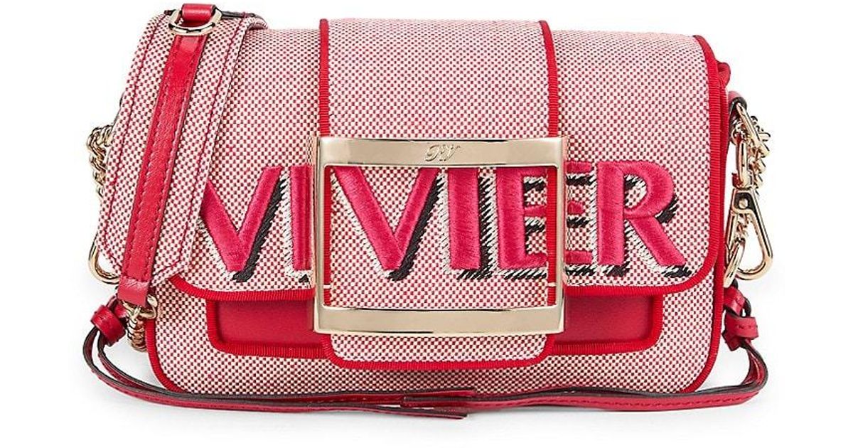 Call Me Très Vivier Micro Bag In Rosso Cremisi