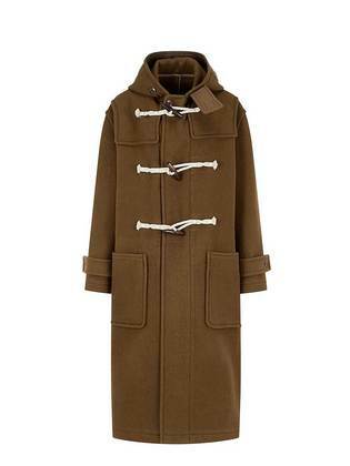 Toggle Button Hooded Coat