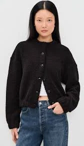 Mica Collarless Blouson Jacket