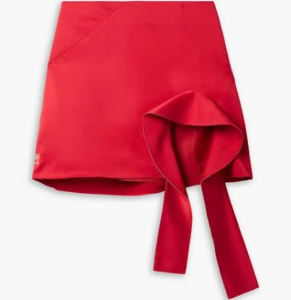 Commission Cutaway Women's Duchesse-Satin Mini Skirt