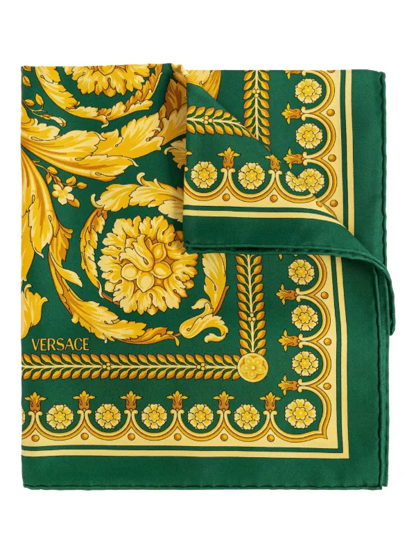 Barocco-print Silk Scarf