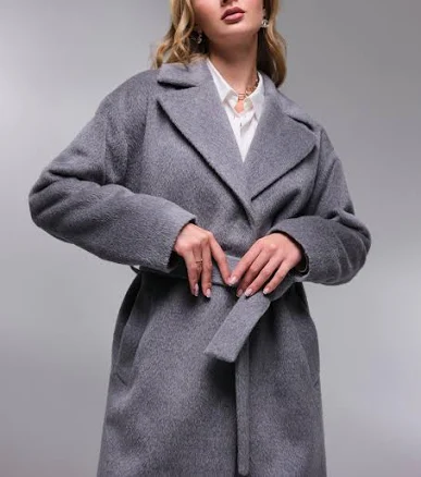 Alpaca Wool Single-Breasted Overcoat