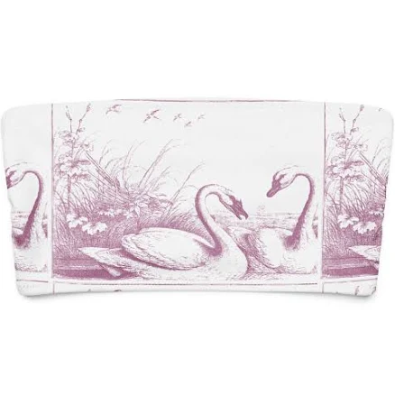 Lavender Swans Recycled Bandeau Bikini Top