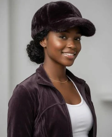 Faux Fur Baseball Cap