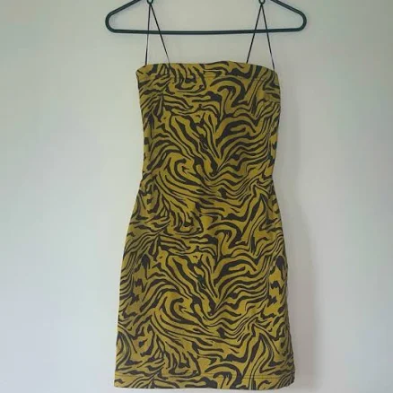 Miaou Strapless Denim Mini Dress