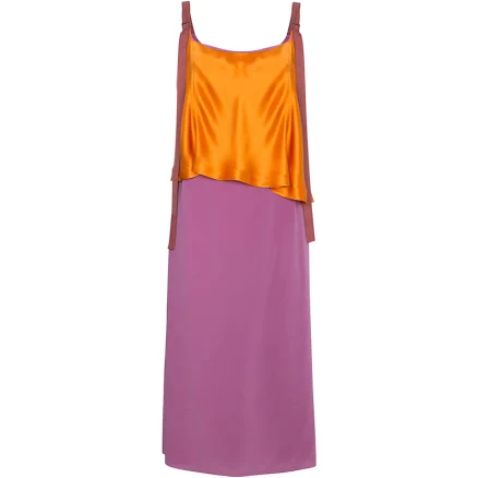 Sies Marjan Two Tone Strappy Color Block Dress