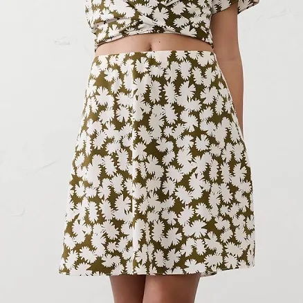 Bias Mini Skirt