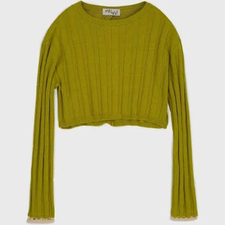 Vague Knit Crop Top
