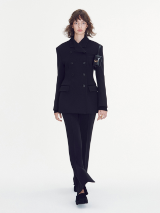 Belted-detail Double Jacket