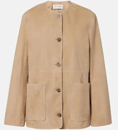 Nour Hammour Women's Suede Jacket - Natural - Casual jackets