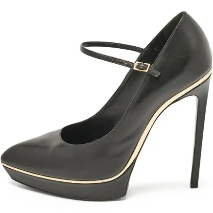 Saint Laurent Leather Platform Pumps