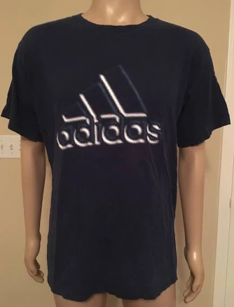 Vintage Adidas Blurry Blurred Logo T Shirt Usa Fabric Men’s Size
