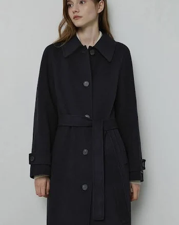 IT MICHAA Cashmere Blended Single Collar Coat