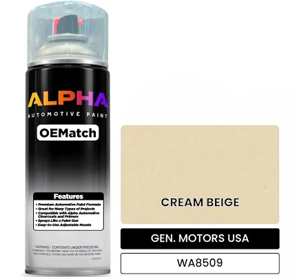 GEN. MOTORS USA CREAM BEIGE WA8509 | OEMatch Automotive Spraycan