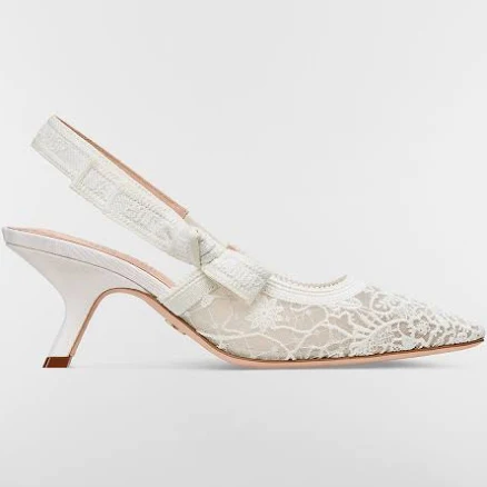 Women Dior J'a lace pumps with bow Detailing