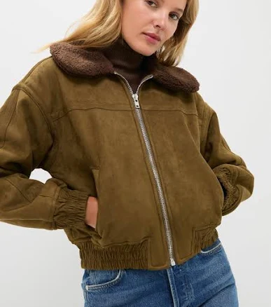 Moon River Fur Collar Coat