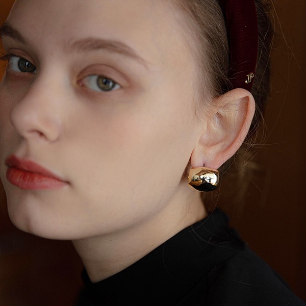 Bold Square Half Ring Earrings