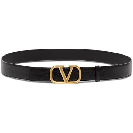 Valentino Garavani VLOGO Buckle Signature Leather Belt