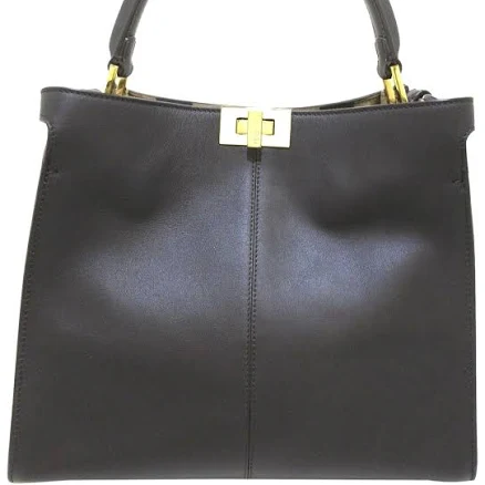 Fendi Peekaboo X Lite Medium Pre-loved Satchel Black