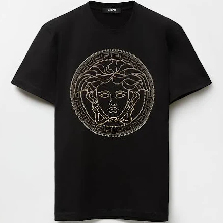 Versace Men's Embellished Cotton-Jersey T-Shirt