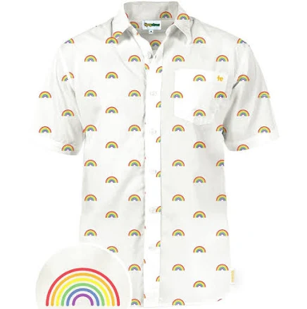 Rainbow Button Down Shirt