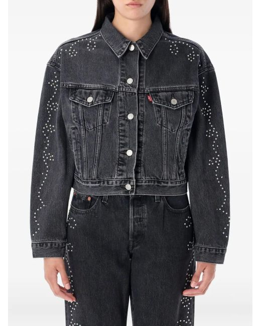 Black Raglan Sleeve Oversized Leather Blouson Jacket