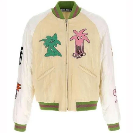 Palm Angels Palmity Quilted Bomber Jacket Multicolor