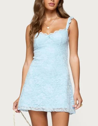 Edikted Women's Stephanie Lace Mini Dress