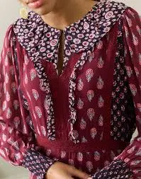 Silk Patchwork Dress