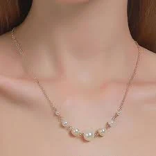 Seirios - Faux Pearl Pendant Necklace