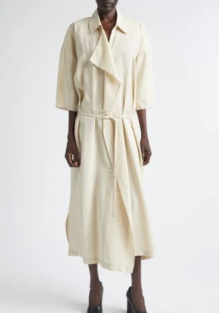 Lemaire Black Silk Casual Dress