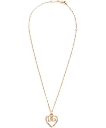DOLCE & GABBANA Women's DG Logo Heart Pendant NecklaceDOLCE & GABBANA Women's DG Logo Heart Pendant Necklace