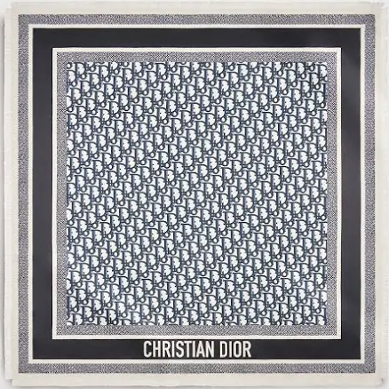 DIOR Women's Oblique Diortwin 70 Square Silk Twill Scarf