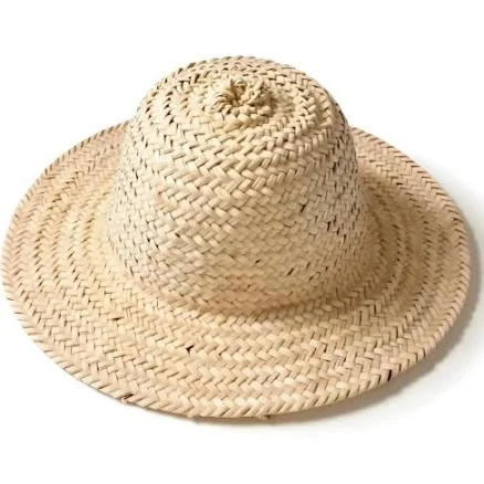 4 Piece Moroccan Straw Hat Set