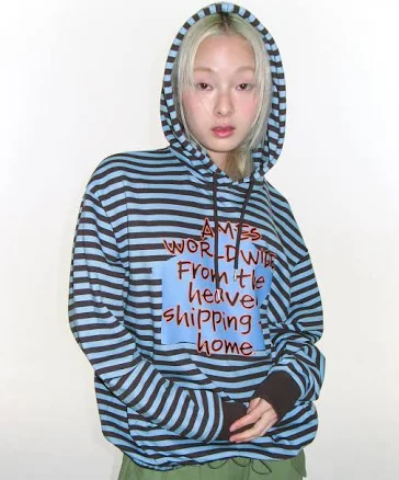 AMES-WORLDWIDE STRIPE HOODIE