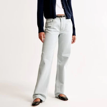 Women's Abercrombie & Fitch Low Rise Baggy Jean