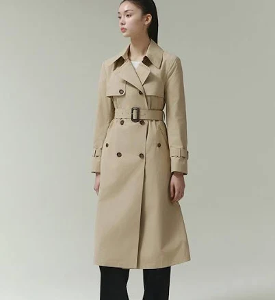 MICHAA Double Button Trench Coat