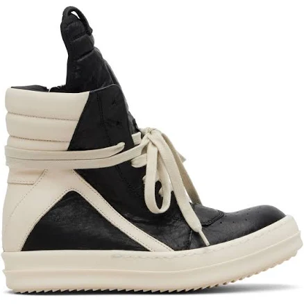 Rick Owens Black Temple Geobasket Sneakers