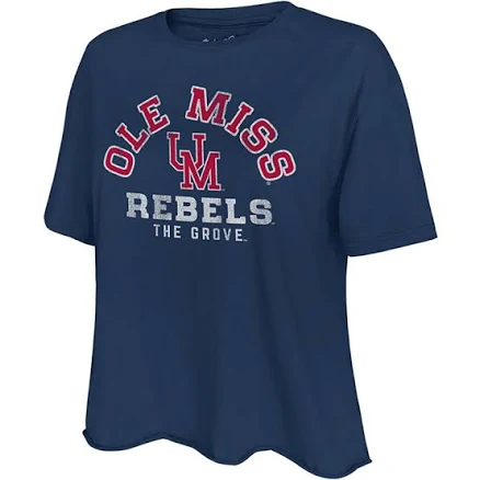 Retro Brand Women's University of Mississippi Arch Vault Logo T-Shirt