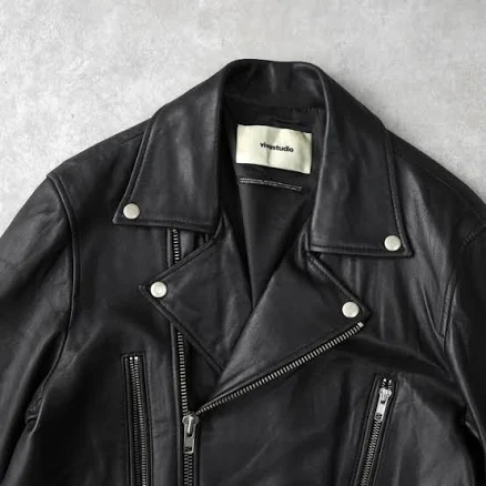 Vivastudio Men's Genuine Leather Double Riders Jacket
